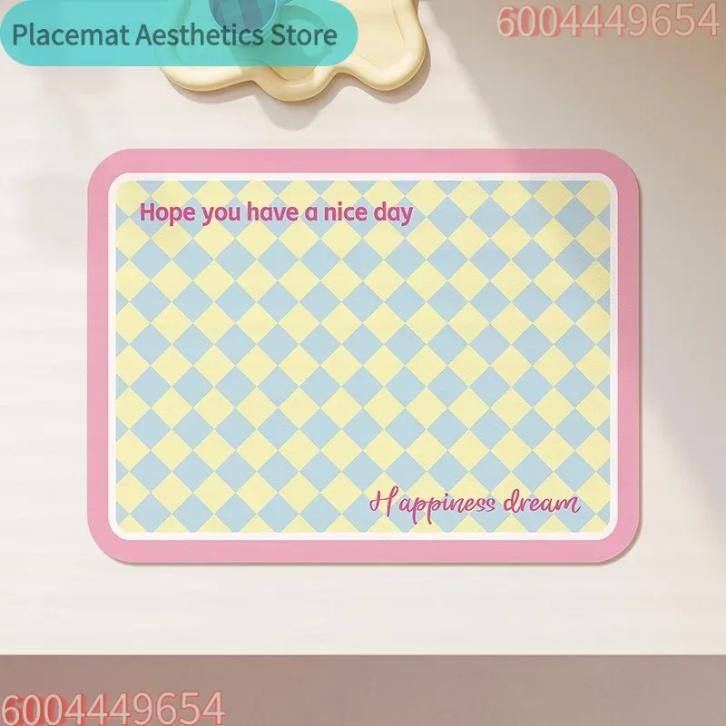 Bar Mat Rubber - ピンクガールドレインマット超吸収性食器乾燥マットキッチンボトル滑り止めラグ高級ケトル食器バー