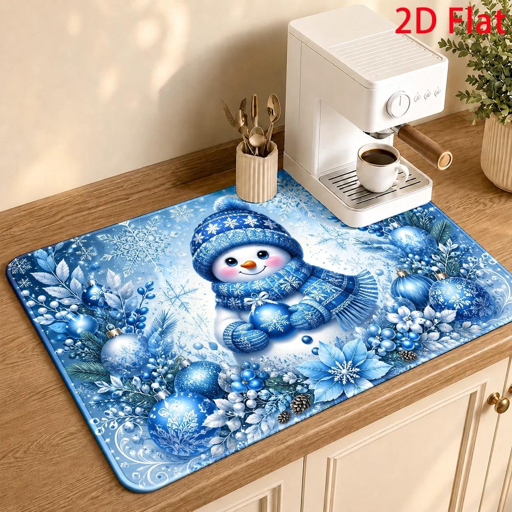 パステルパープルの雪柄、カップルをモチーフにしたクリスマス柄 - Bar Mat Rubber のレビューと価格