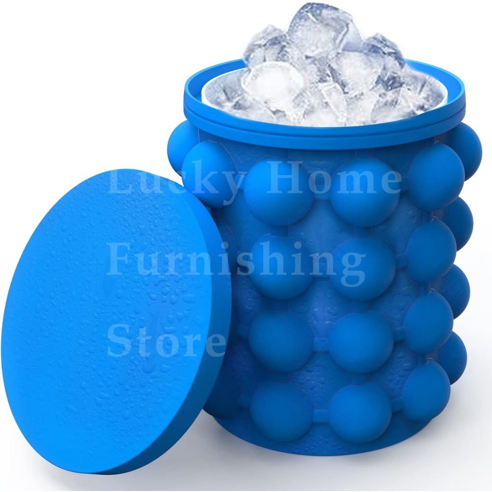 2-in-1 ポータブルシリコン製氷器 シリンダー型 蓋付き - Ice Mold Sphere のレビューと価格