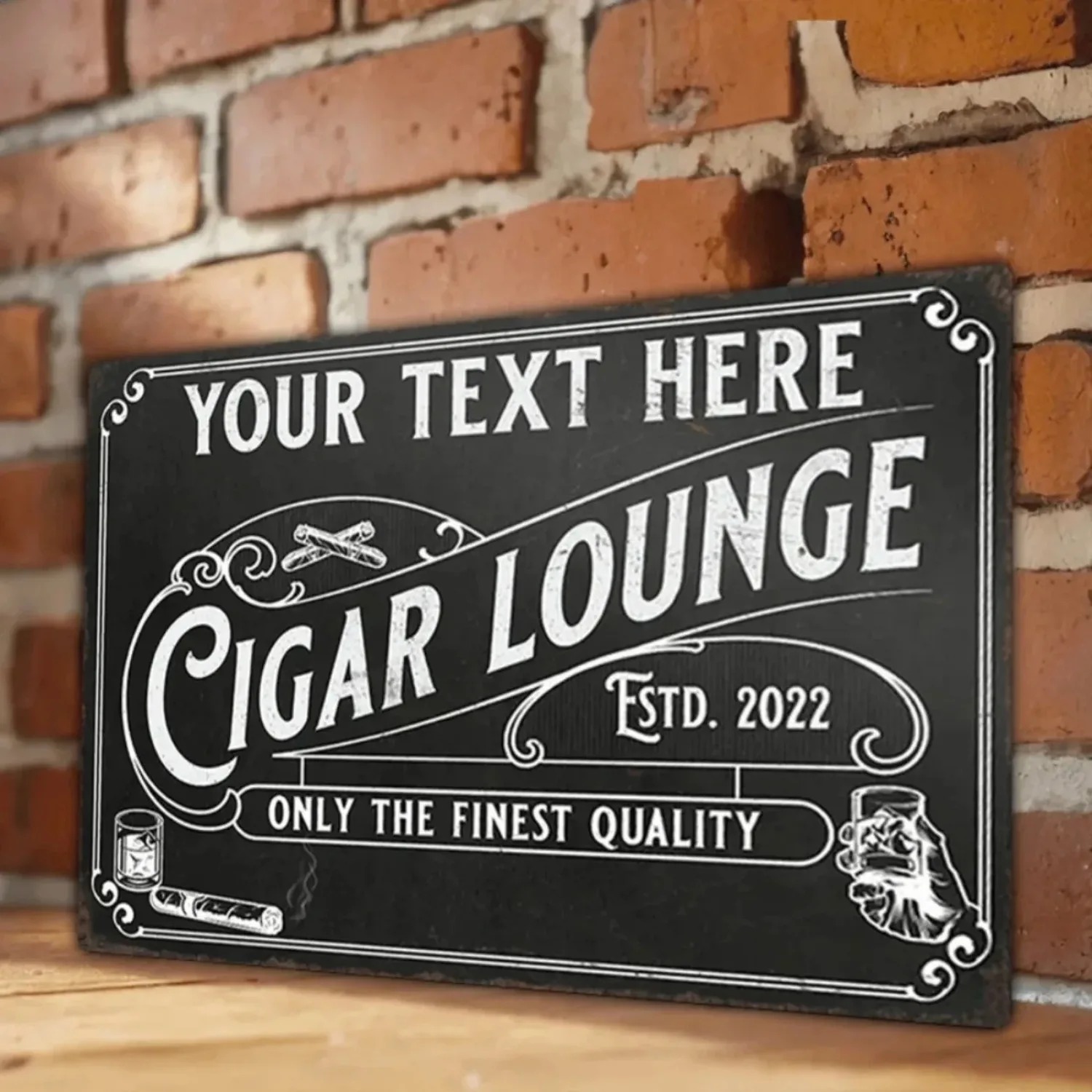 CIFbuy カスタマイズ可能なシガーアルミサイン ヴィンテ - Home Bar Lounge のレビューと価格
