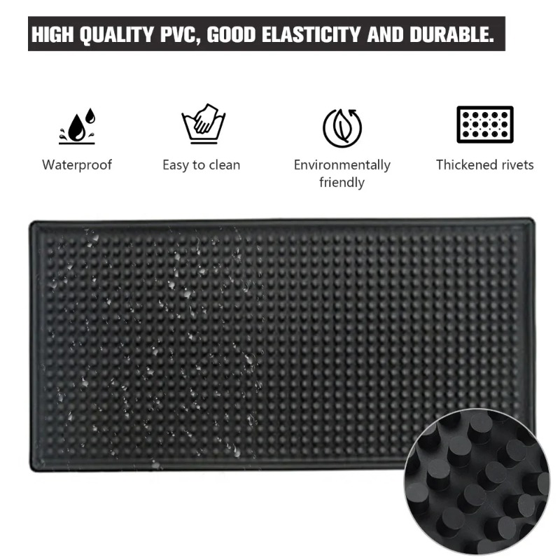 バーマットゴム製食器乾燥マットカウンタートップ滑り止めマット - Bar Mat Rubber のレビューと価格