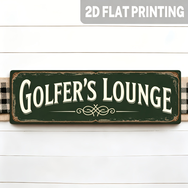 2D平面デザイン、1個入り。ヴィンテージ風のゴルフをテーマに - Home Bar Lounge のレビューと価格