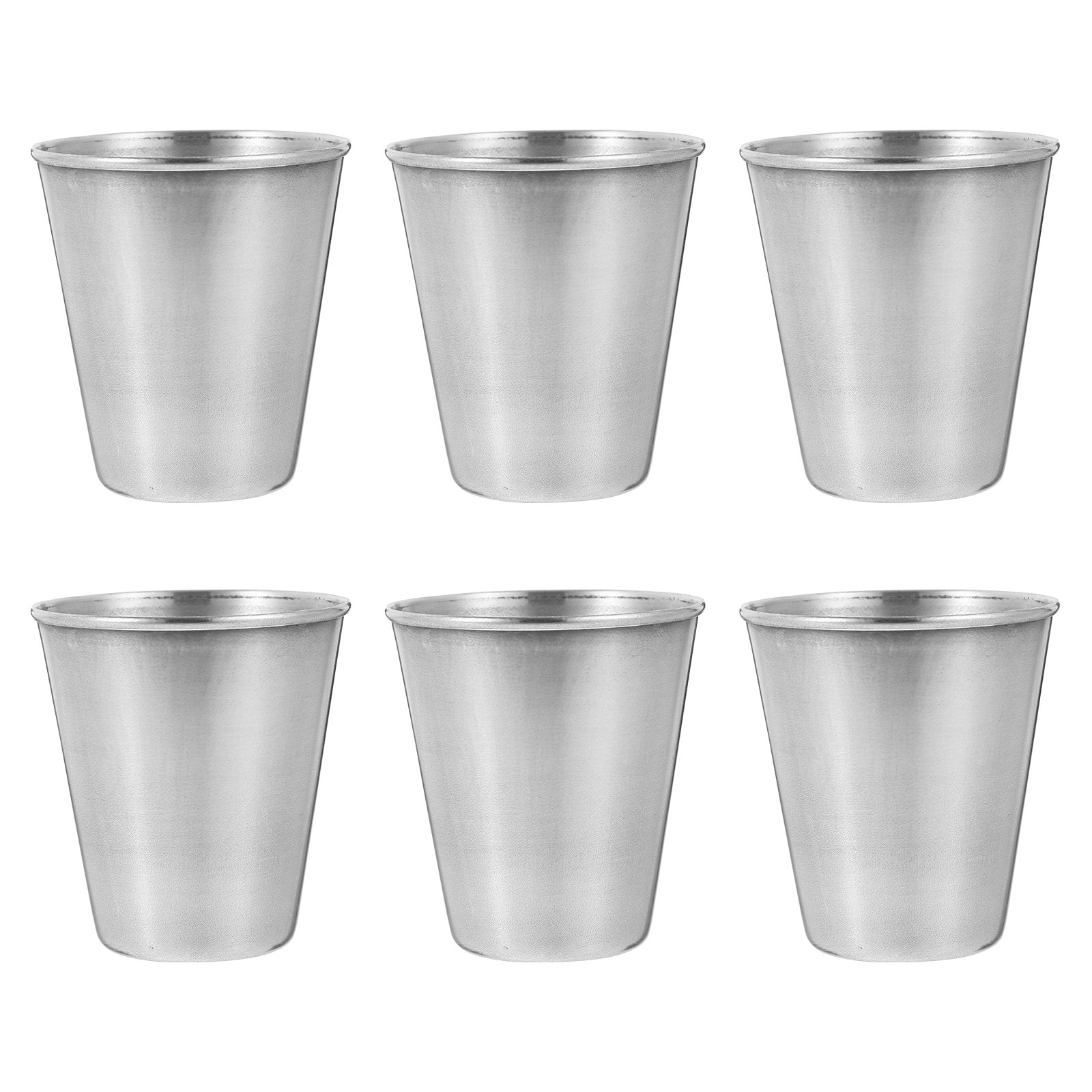 ステンレス製ショットグラス6個入りセット。70ml。丈夫な金 - Home Bar Set のレビューと価格