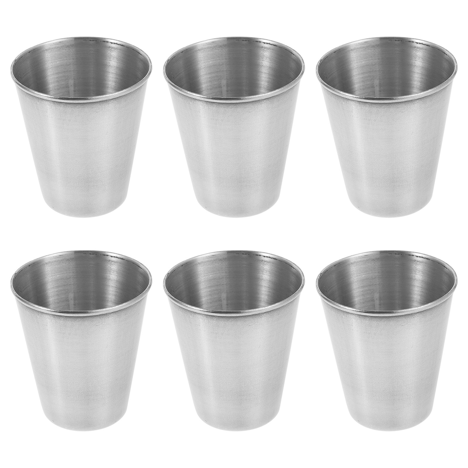 ステンレス製ショットグラス6個入りセット。70ml。丈夫な金 - Home Bar Set のレビューと価格